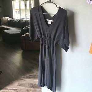 Black sweater dress
